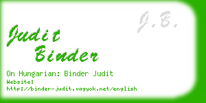 judit binder business card